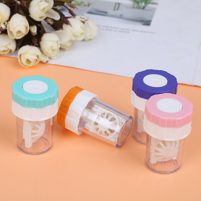 1Pc Portable Contact Lens Cleaner Case Box Manual Rotation Washer Cleanin.l8