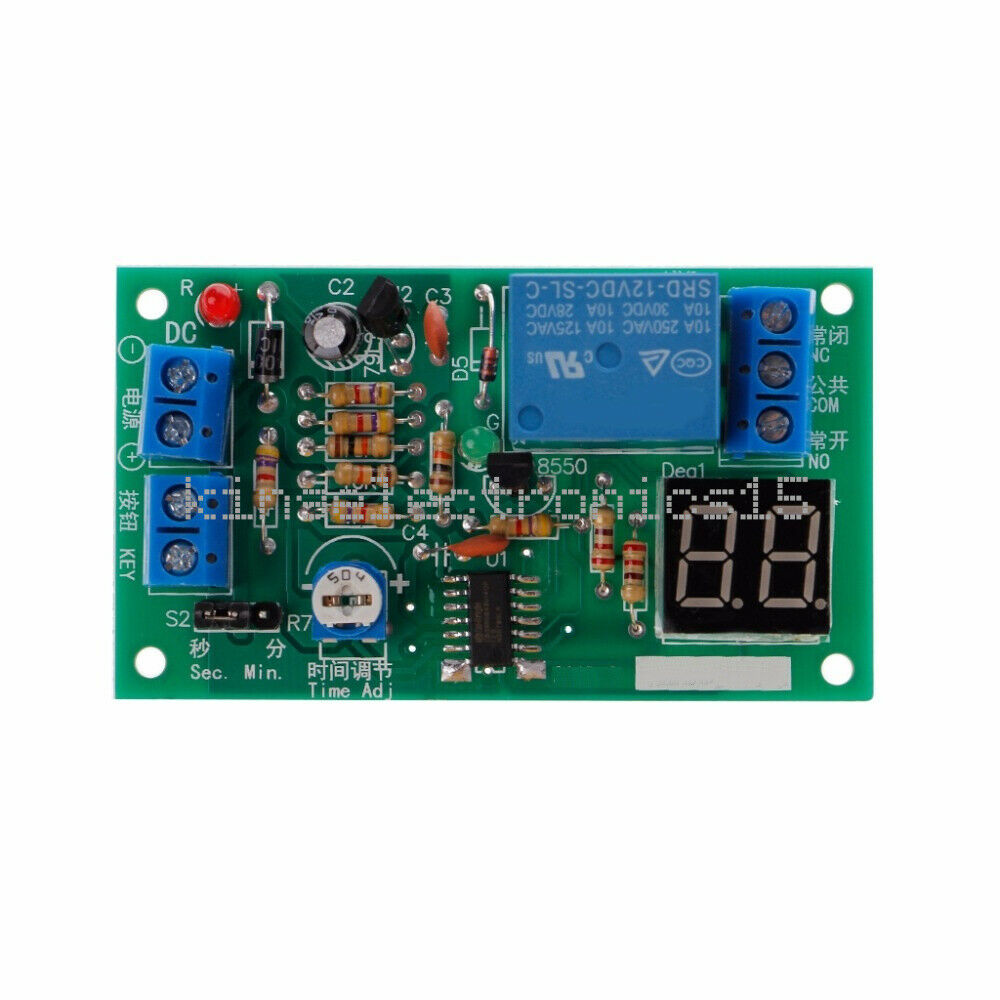 DC 12V LED Display Countdown Timing Timer Delay Turn OFF Relay Switch Module K9