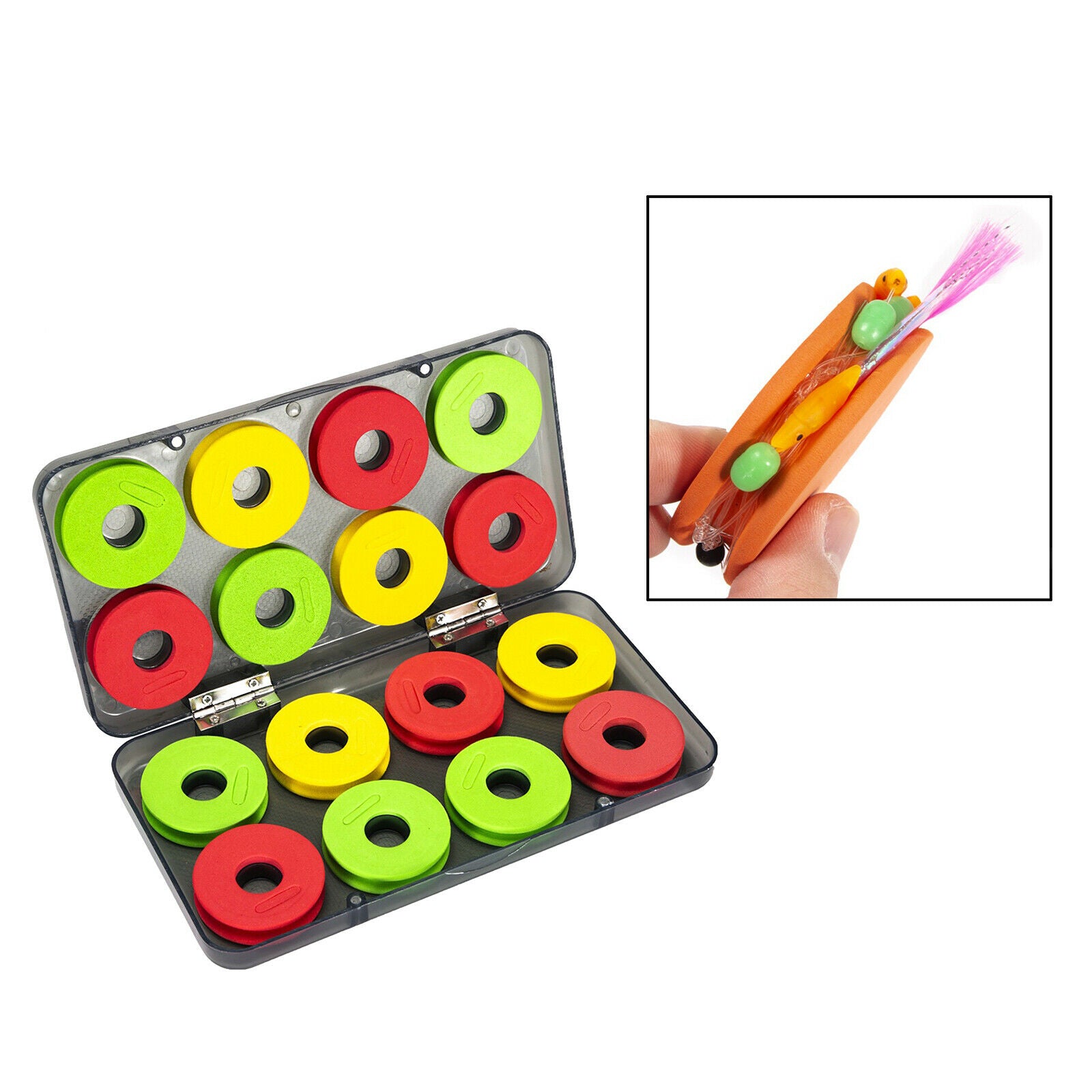 16x Winding Board Fishing Line Shaft Spool Snelled Winder Lure Organizer
