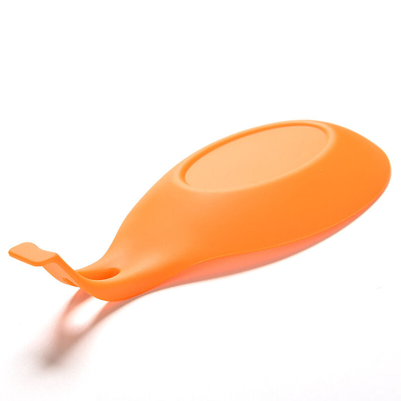 Silicone Spoon Rest Heat Resistant Kitchen Utensil Spatula Holder Cook .l8