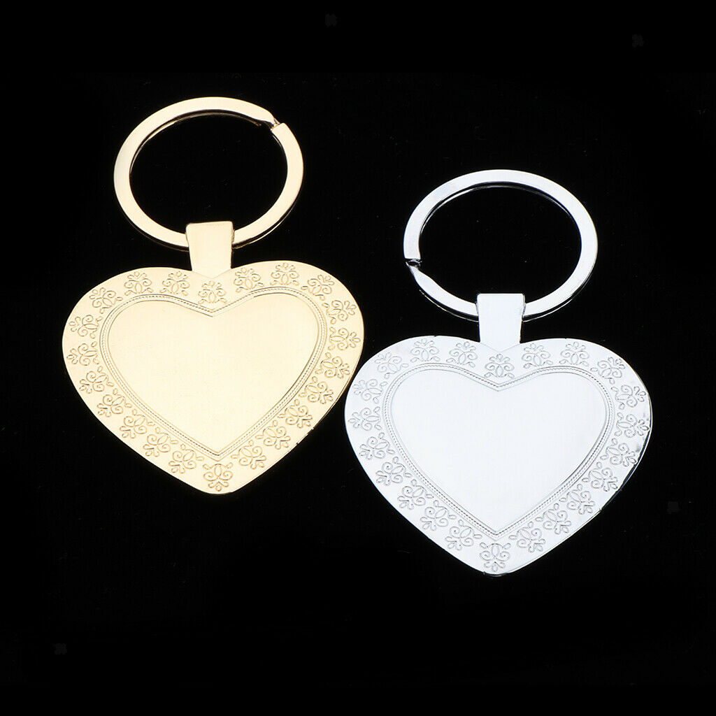 Retro Lover Keychains Metal Pocket Key Rings Bag Charm Pendant DIY Gifts