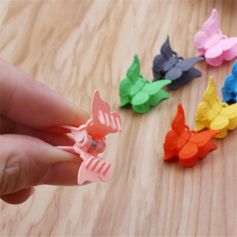 Wholesale Mini Hair Claw Mixed Colour Hair Clips Butterfly Hair Clamps Accessory