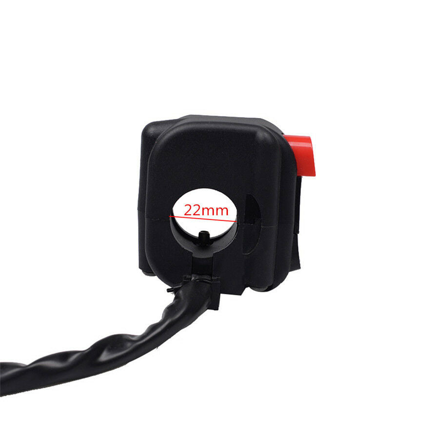 22mm Handlebar LED Headlight Lamp Switch On Off Control Electrical Start Kill