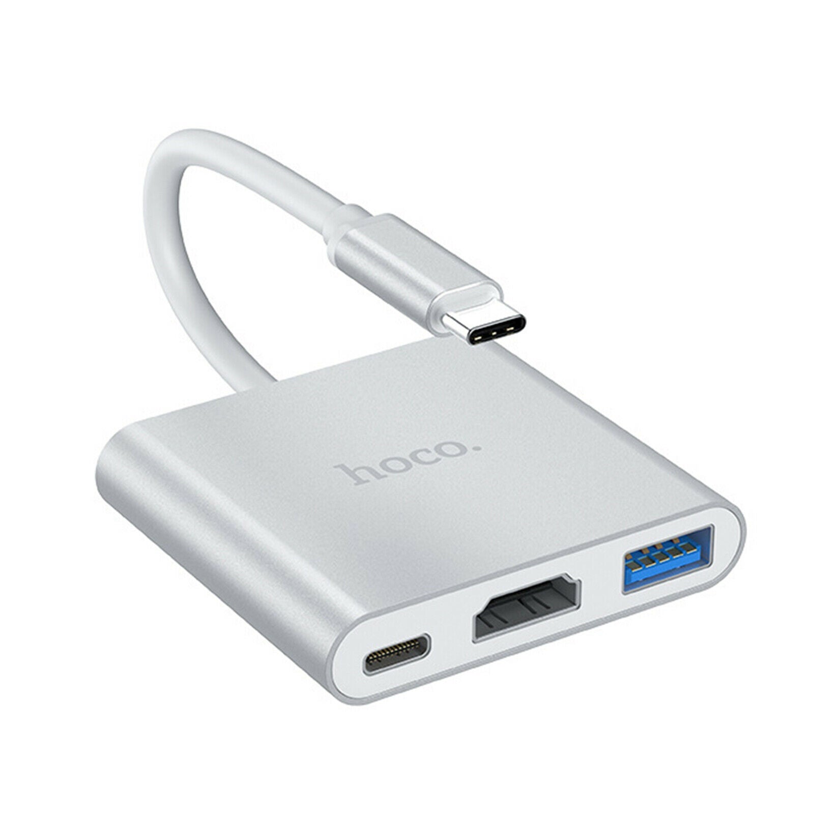 USB 3.1 Type C to HDMI +USB3.0+PD Ports Adapter Converter Hub Splitter