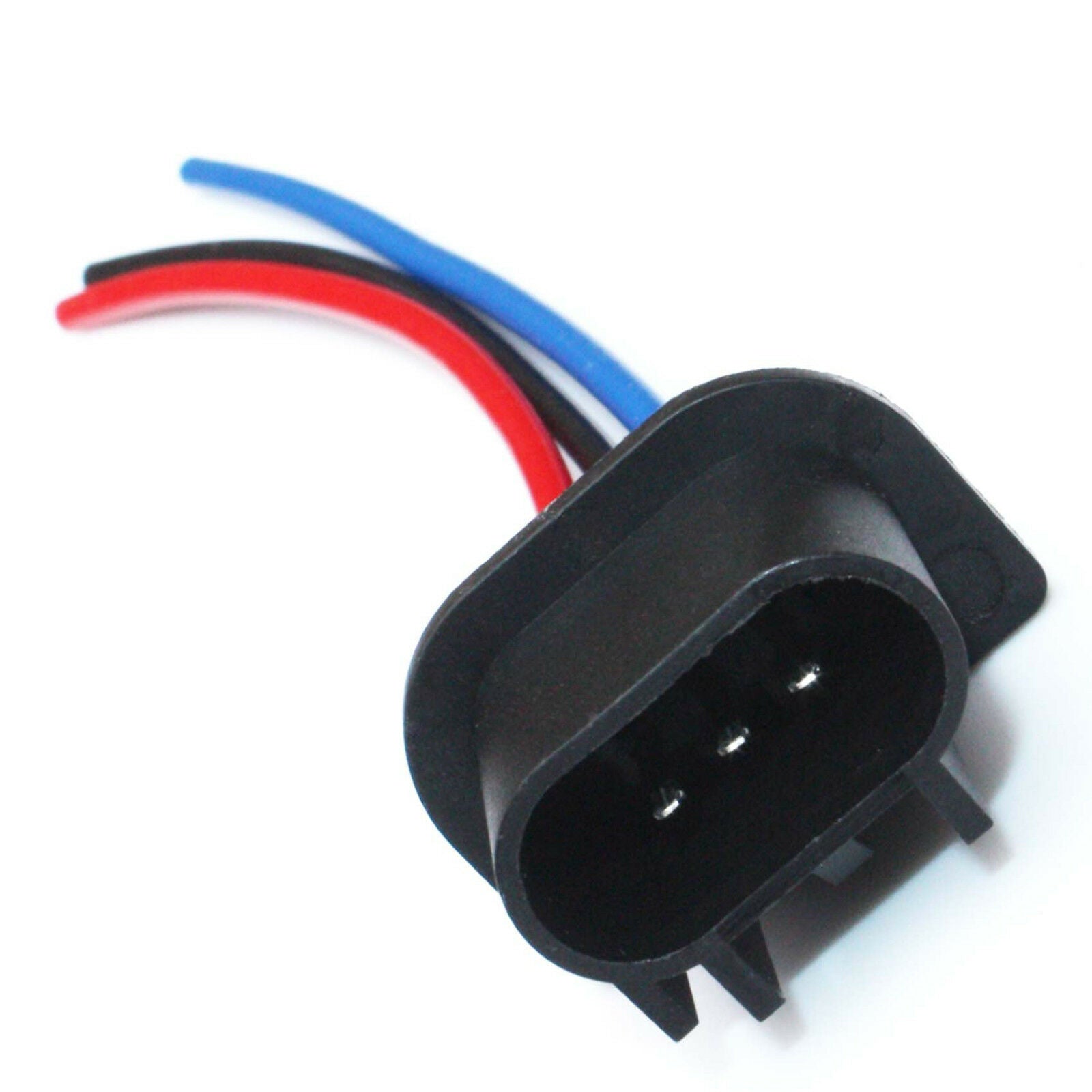 2* H13 9008 male car auto HID LED lamp socket base outlet replace plug connector