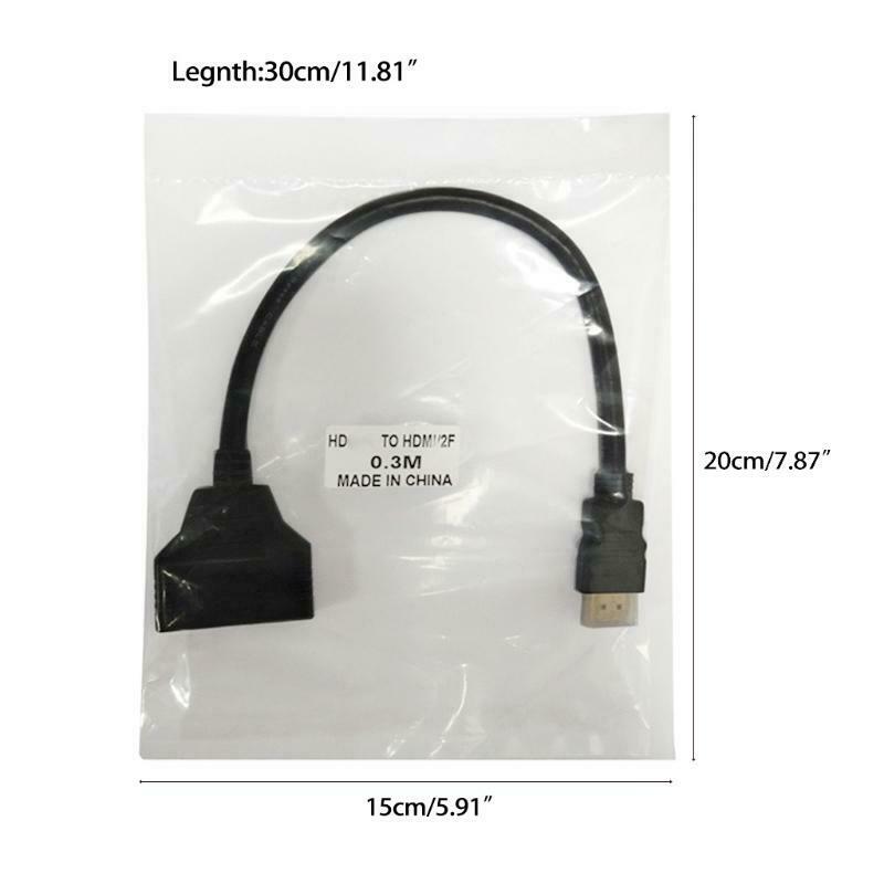 HDMi-Compatible 2 Two Port Y Splitter High-def 1080P 1 Male To Double Female