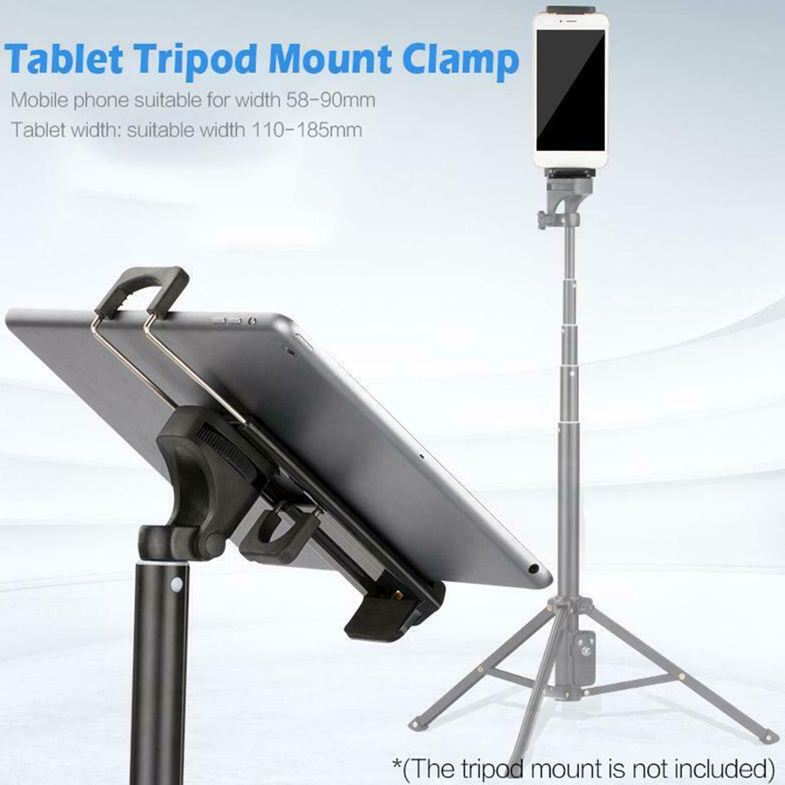 tripod adapter attachment 1/4 thread for phone smartphone holder bracket 58-90mm