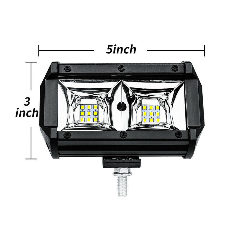 1PCS 5" 54W Car Truck Off-road SUV Fog Lamp LED Work Spot Light Bar 6500K IP67