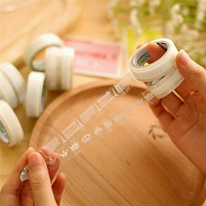Lace Roll DIY Washi Paper Decorative Sticky Paper Self Adhesive Masking Tape 5X