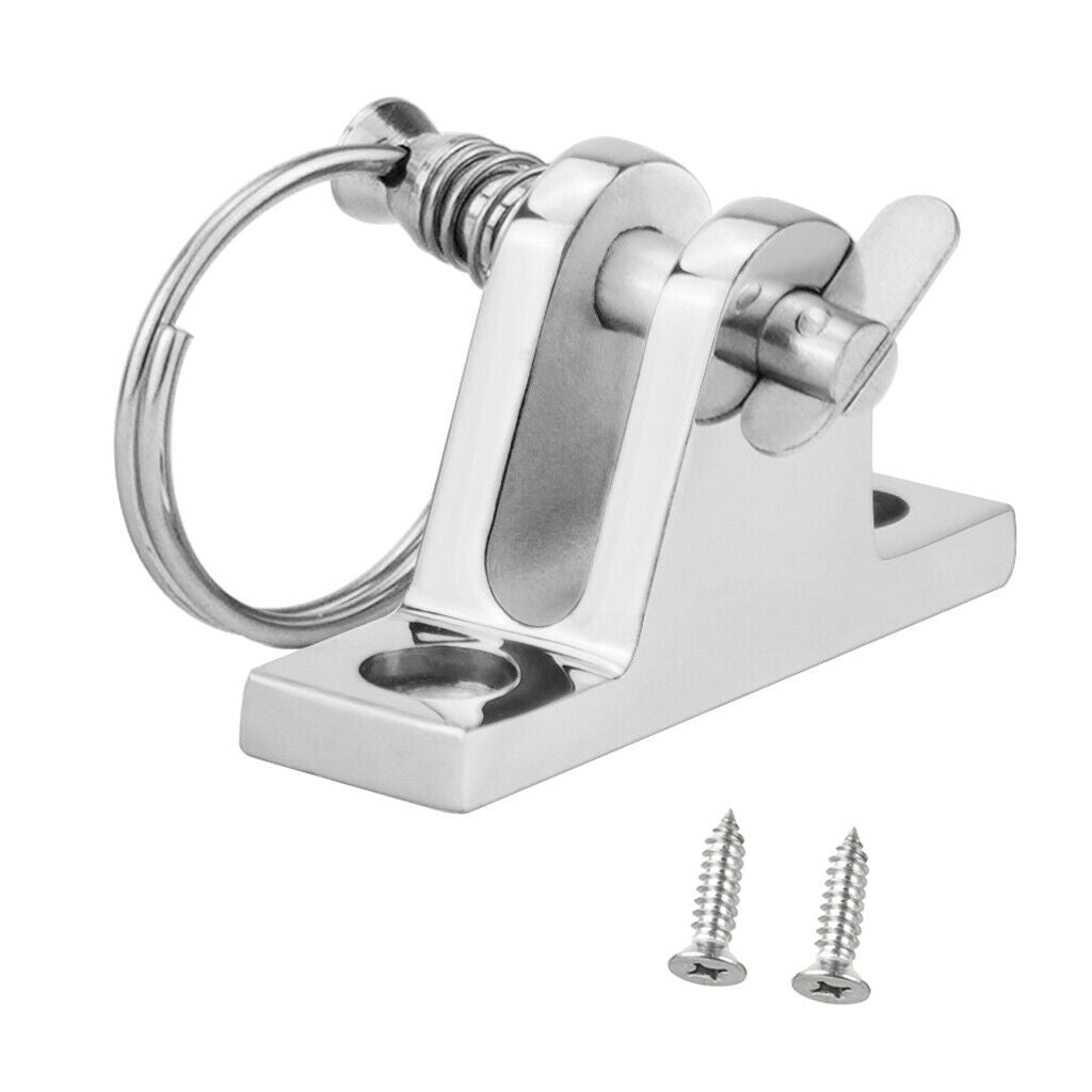 Heavy-duty Boat Bimini Top Fitting w/ Quick-Release Pin 316 Stainless Steel