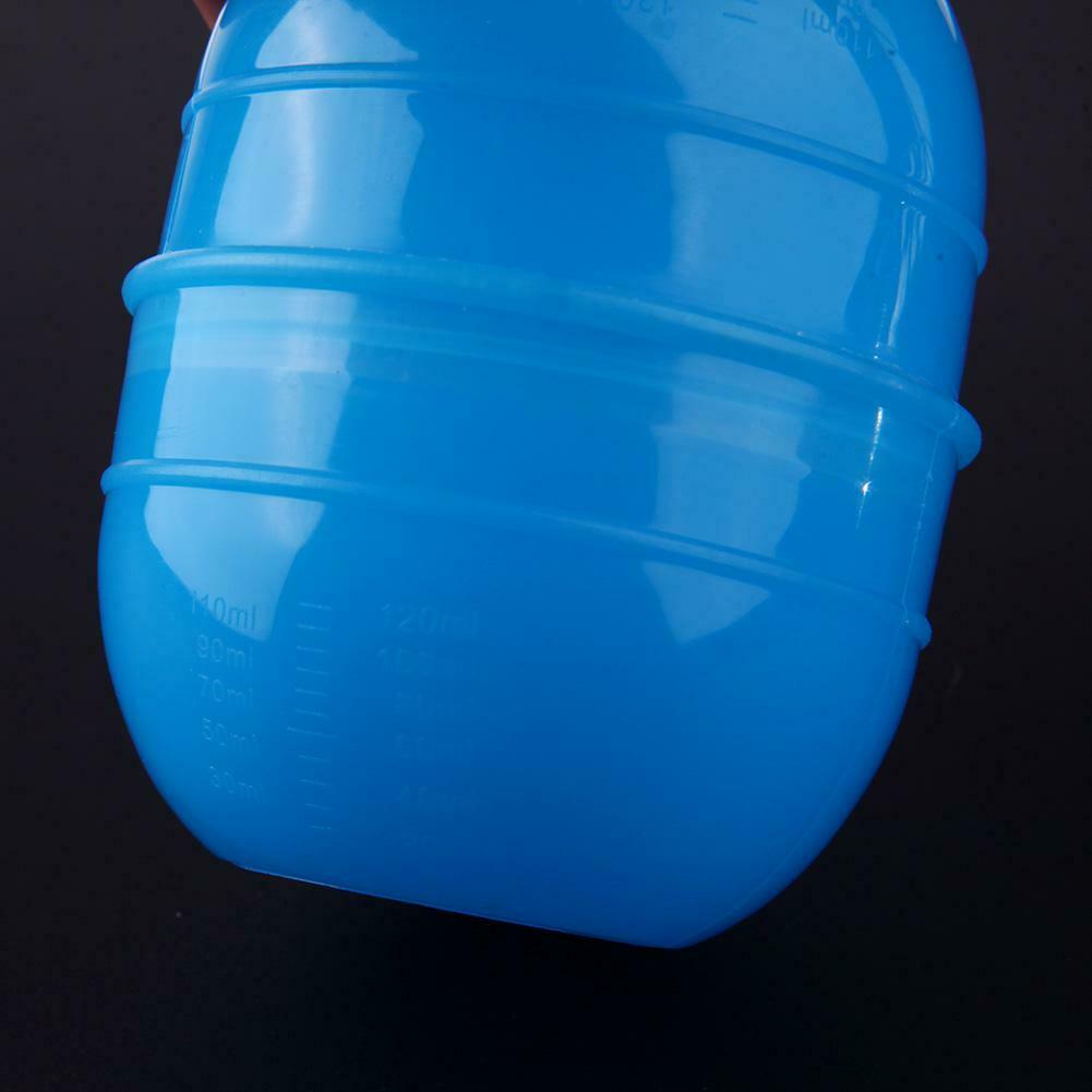 Small Size Blue Hair Dye Cup Double Scale Coloring Mixing Suction Bowl @