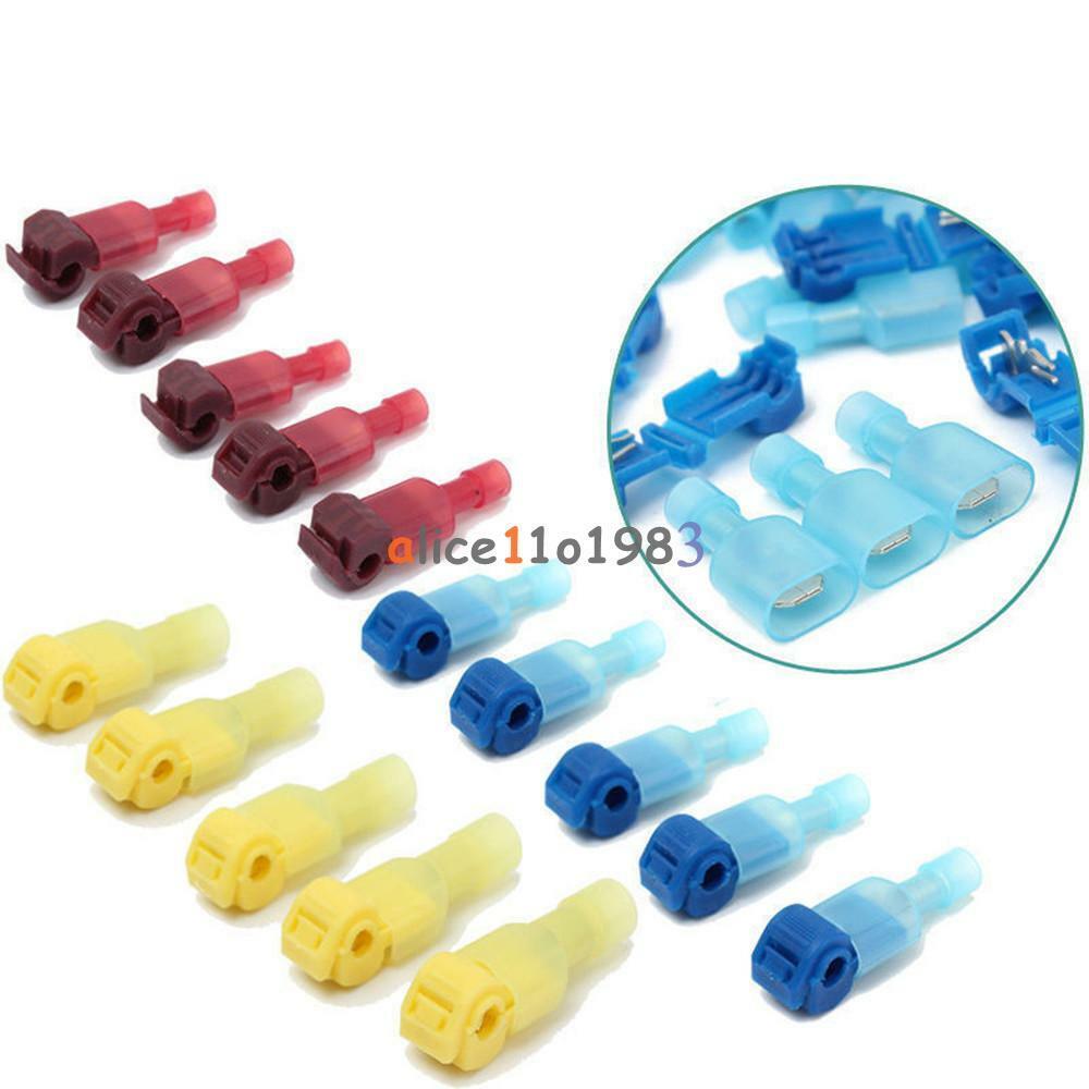 60PCS Car Audio Quick Splice Crimp Terminal & Male Spade Wire Connector 22-10AWG