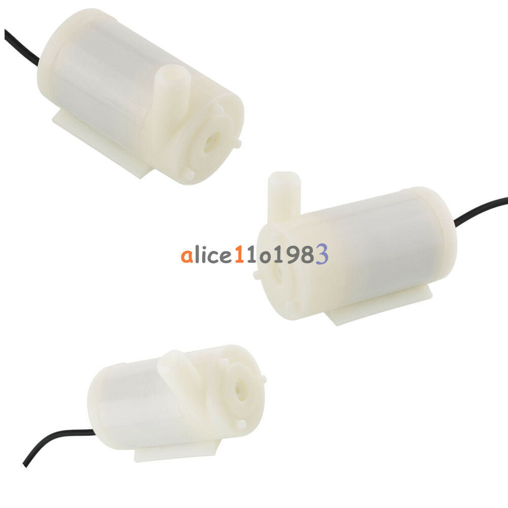 2PCS Ultra-quiet Mini DC 3-6V 120L/H Brushless Motor Submersible Water Pump New