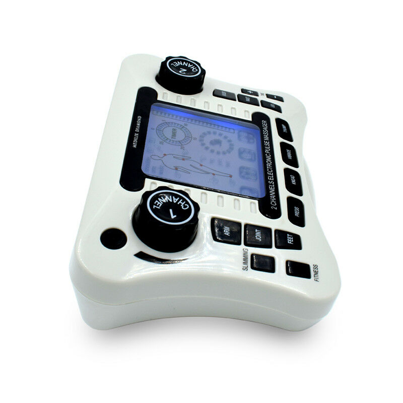 Dual Channel Output Pain Relief Electrical Nerve Muscle Body Stimulator Sport