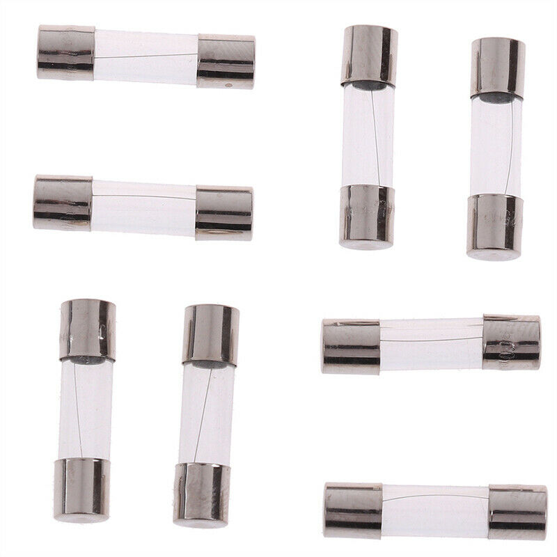 100Pcs Set 5x20mm Quick Blow Glass Tube Fuse Assorted Kits,Fast-blow Glass Fu Tt