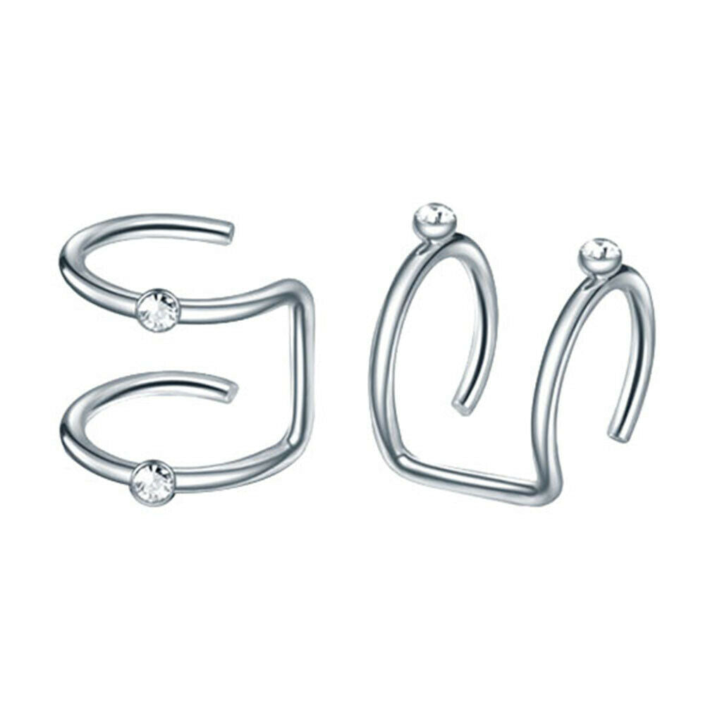 24x Fashion Modern Ear Cuff Mixed Style Non-Piercing Jewelry Women Unisex