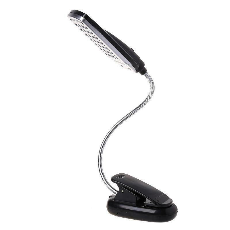 Flexible USB/Battery Power 28 LED Bulbs Light Clip-on Bed Table Lamp New