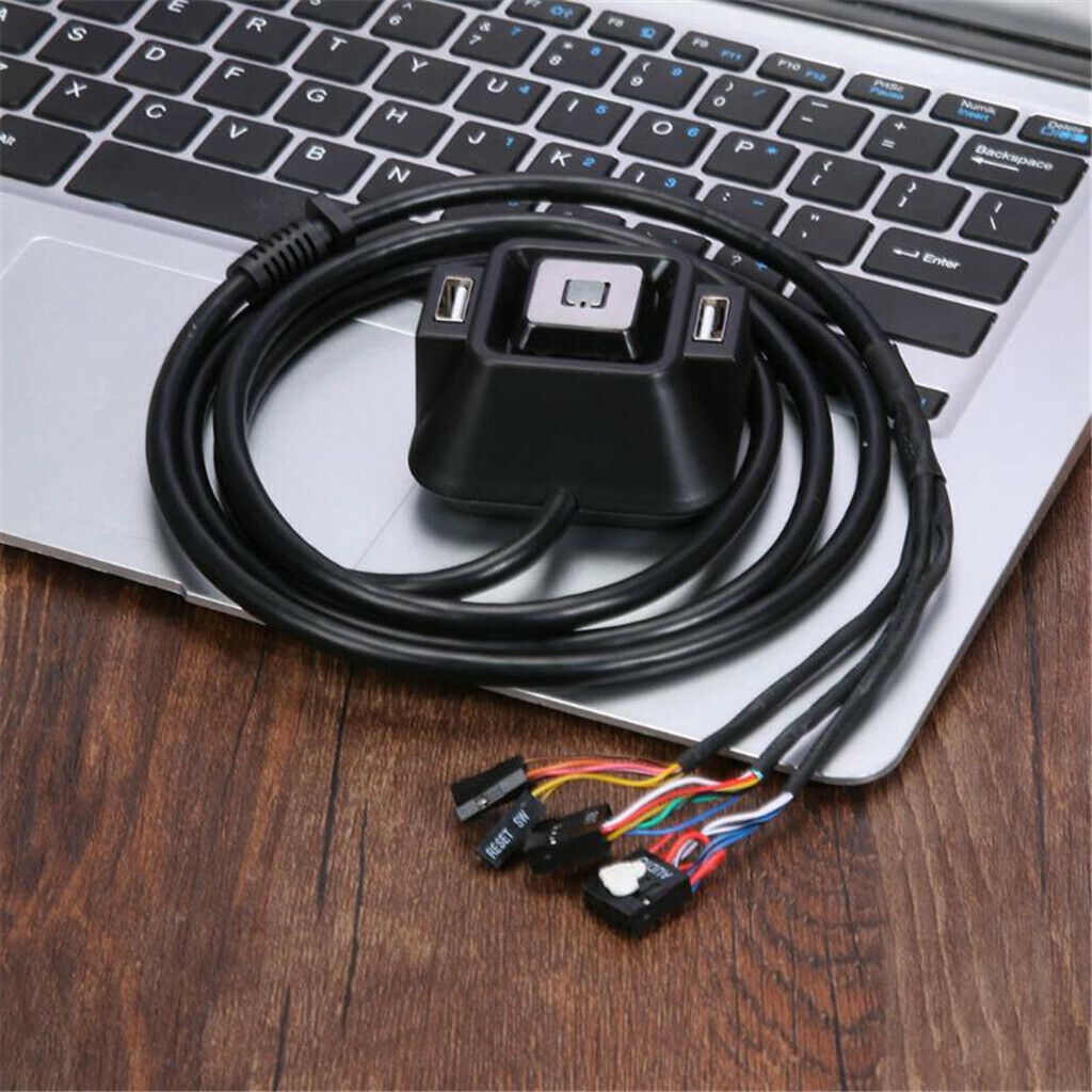 1x Desktop Computer Case Power Supply on / off Reset Push Button Switch