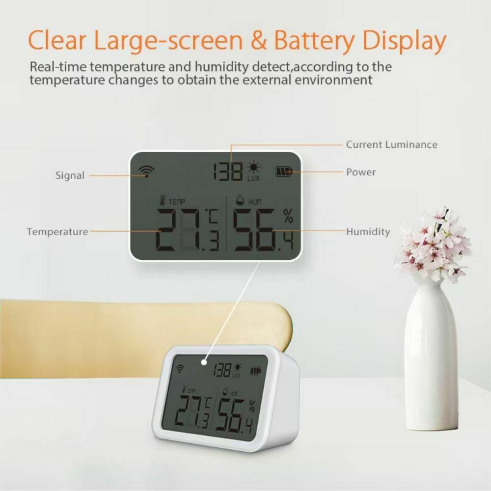 Temperature Humidity Sensor Wireless Hygrometer Smart Control Sensor Meter Gauge
