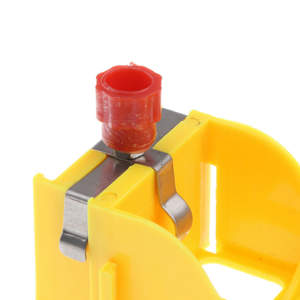 Yellow Plastic Battery Holder Cell 1 Size D Case Box for Physical Teaching