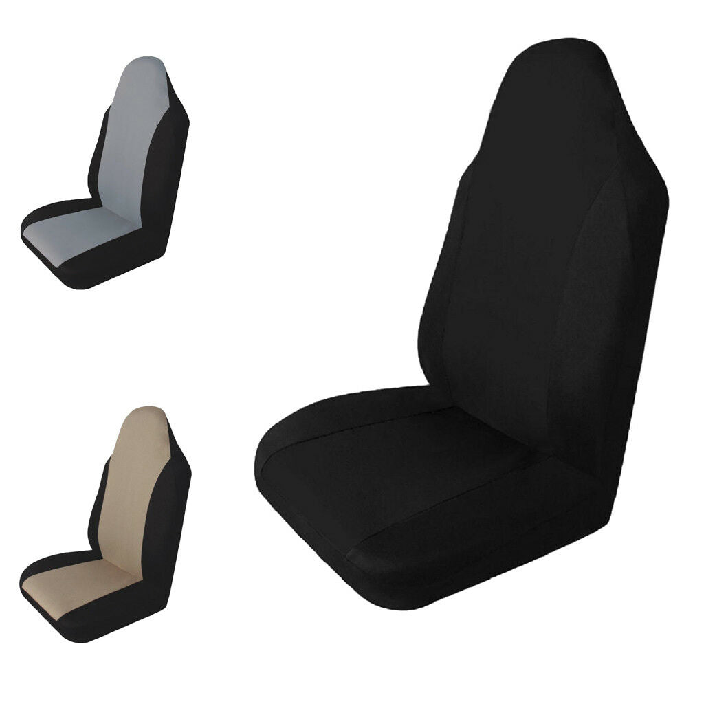 Universal Car Front Single Seat Cover Breathable Pad Mat Cushion Black