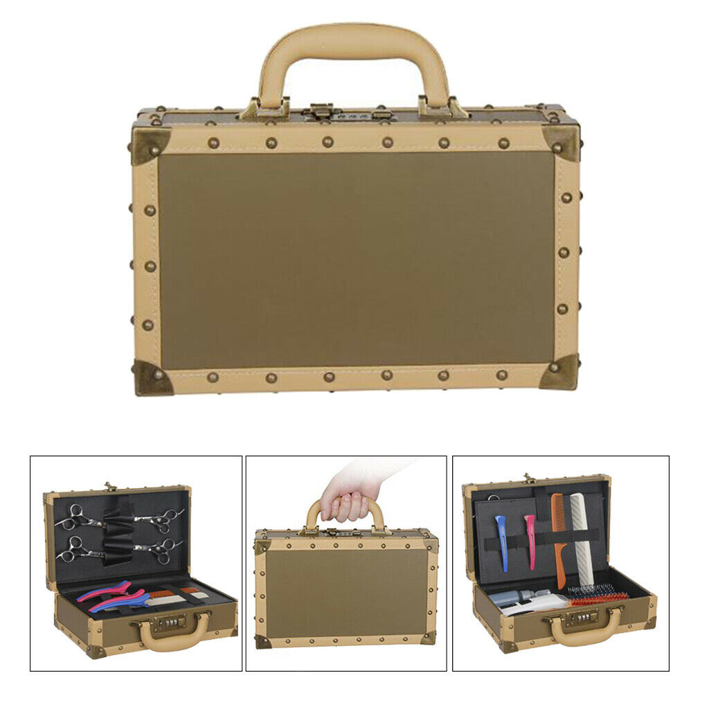 Barber Stylist Clipper Travel Bag Case Storage Carrying Kahki