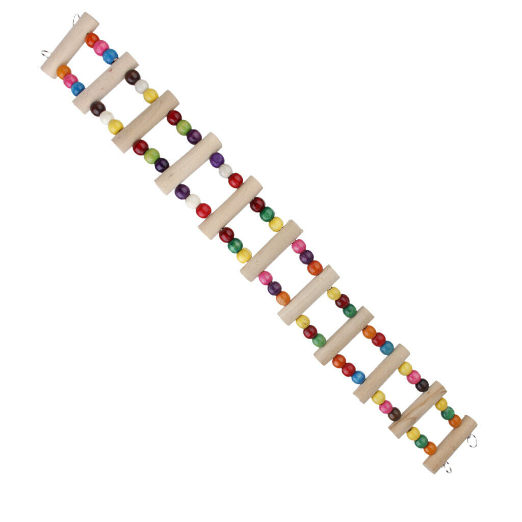 Wood Mouse Hamster Bridge Swing Gerbil Pet Parrot Wood Bird Toys