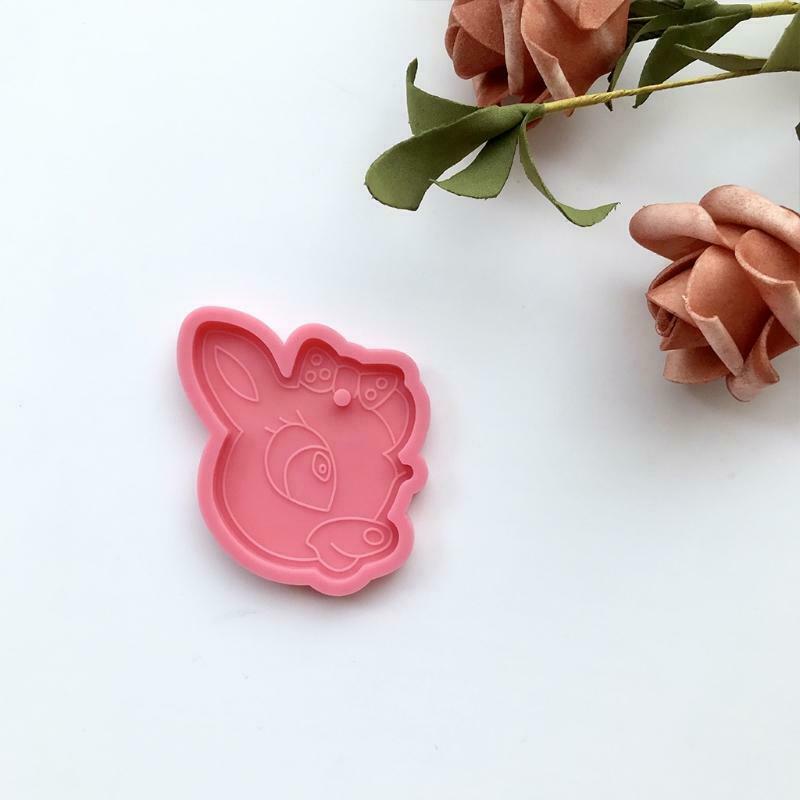 Diy Fawn Keychain Mold Epoxy Crystal Silicone Mold Customized Mold for Gift