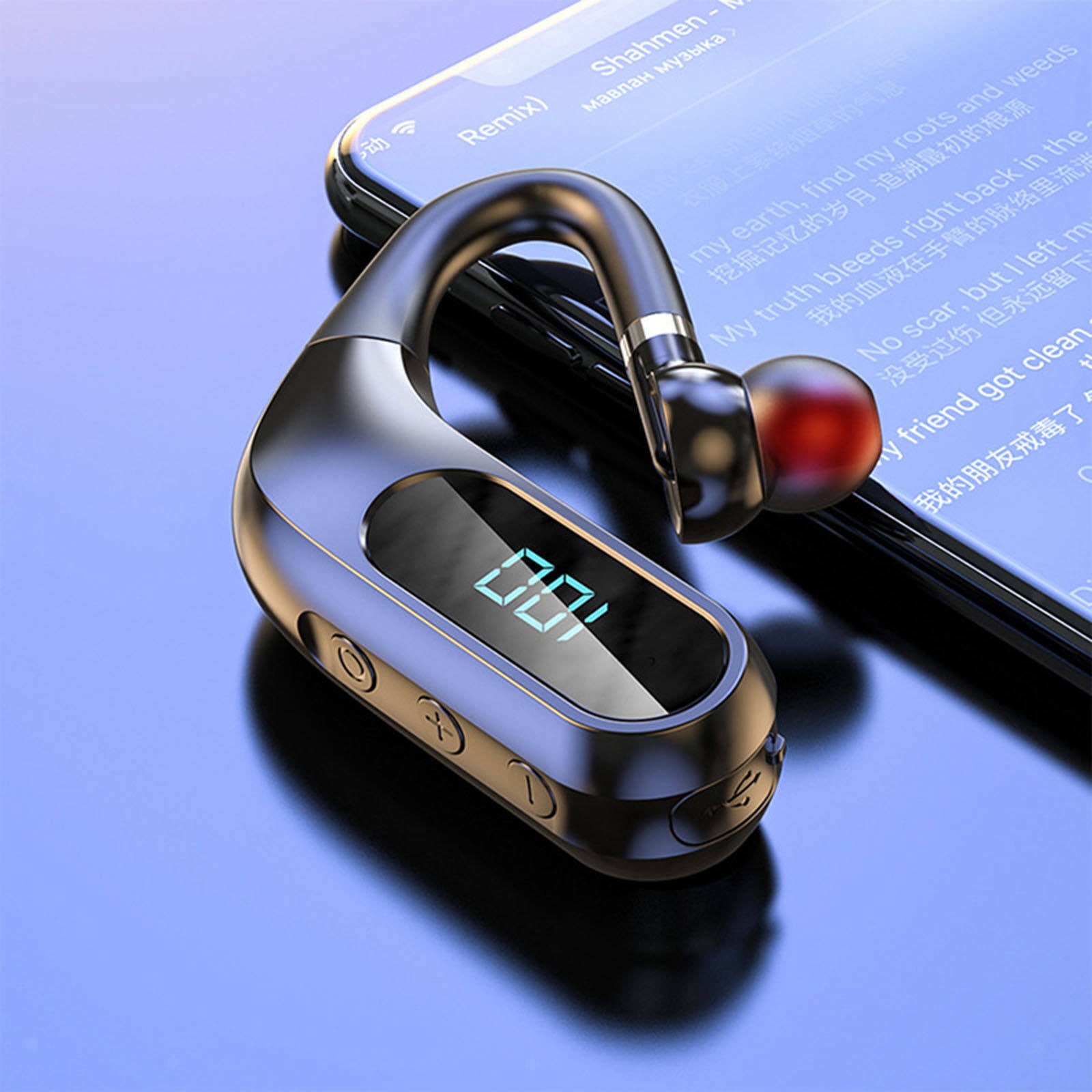 Wireless bluetooth headset earbuds that make business easy