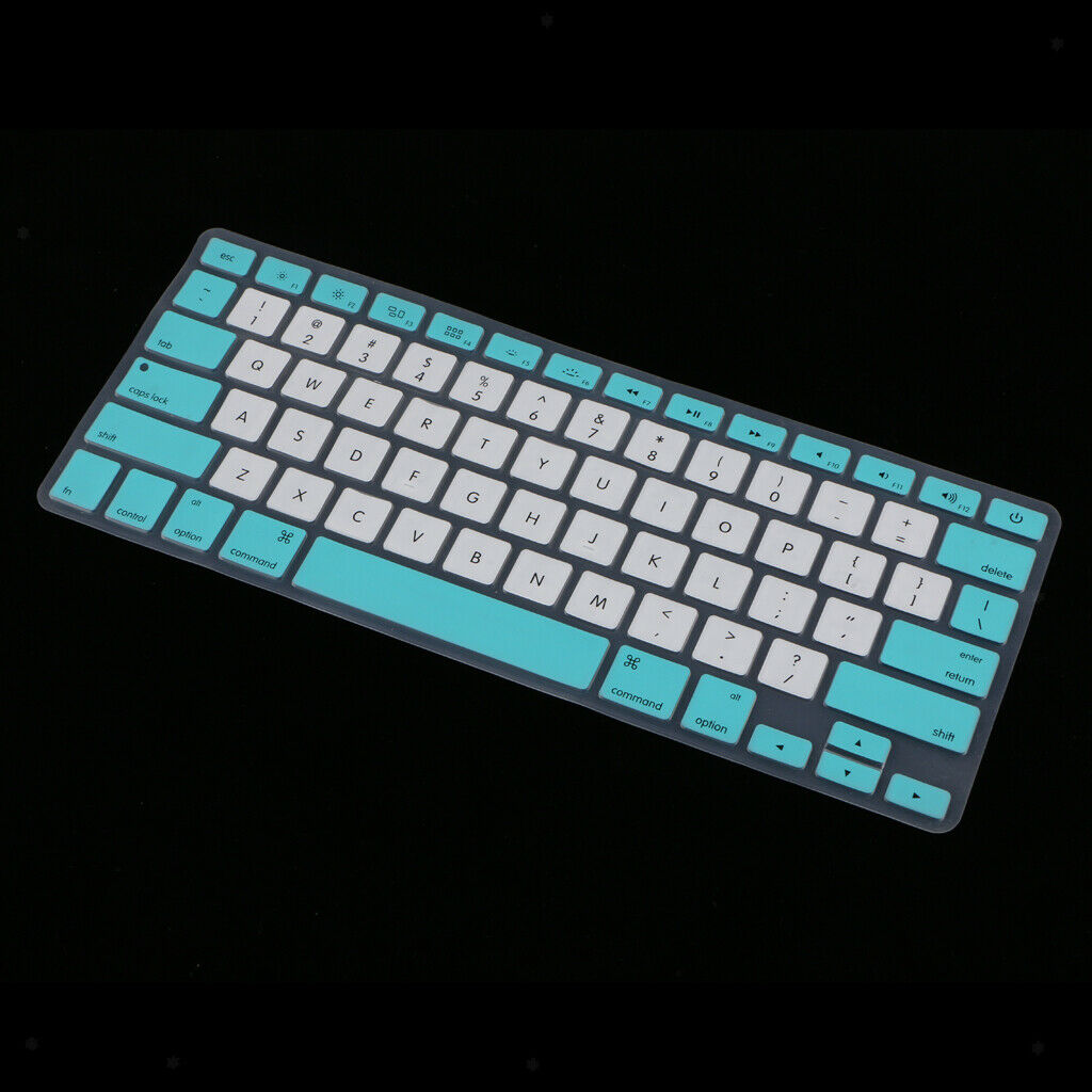 Rubber Keyboard Protective Cover for Macbook Air Pro 13 15 17'' Retina Blue