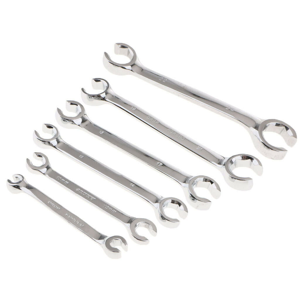Open Spanner Flare Nut Wrench 6x8mm 10x12mm 13x14mm 15x17mm 19x21mm 22x24mm