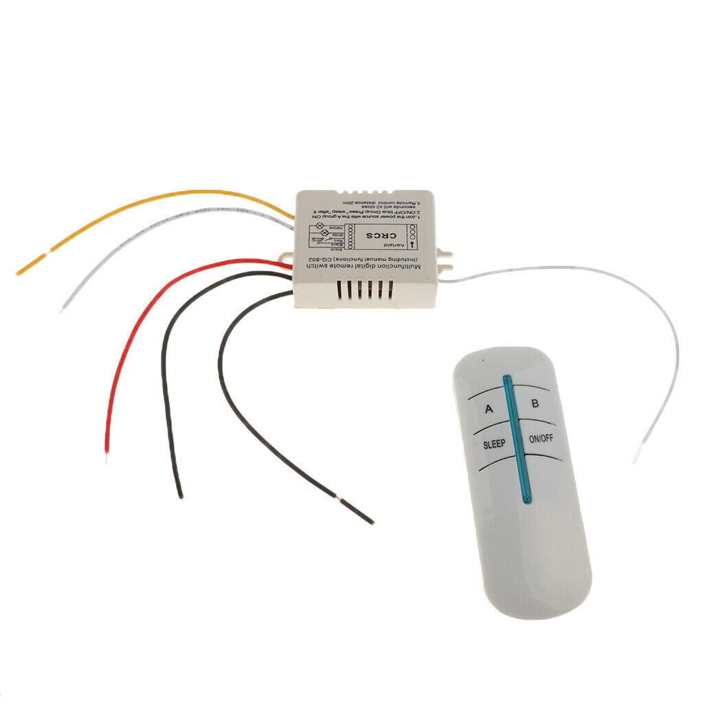 220V Two Way Wireless Lamp Light RF Remote Control Switch Receiver+ Emitter