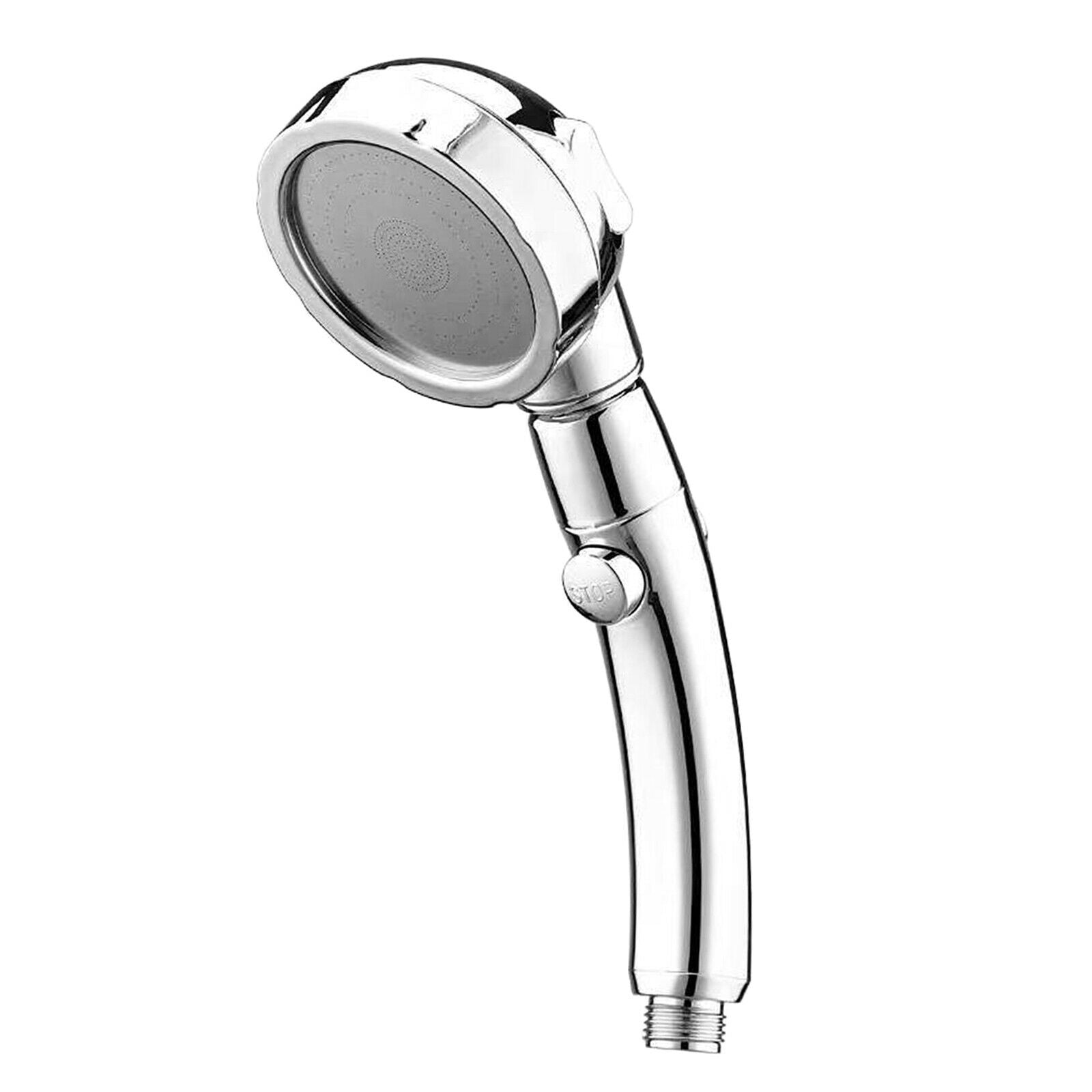 Bathroom High Pressure Spa Fixed Showerhead 360 Rotation One-button Switch