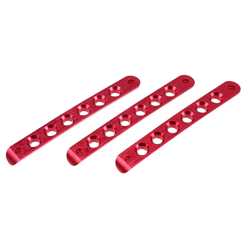 3Pcs Aluminum Door Grab Handle Cover Trim Red for Jeep Wrangler JK 2007-2018