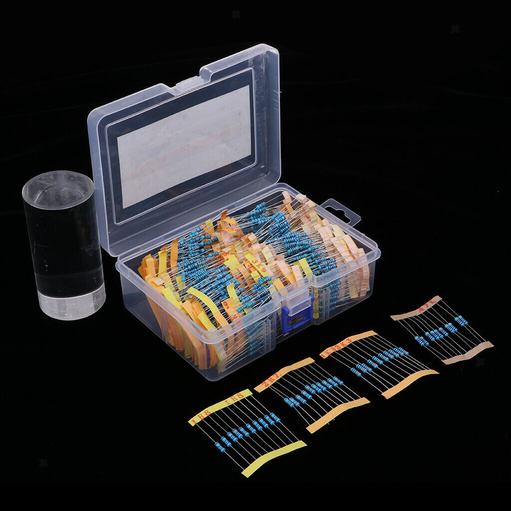 110 Values 1% Resistor Kit Assortment 0.1R - 10M Ohm (Pack of 1100)