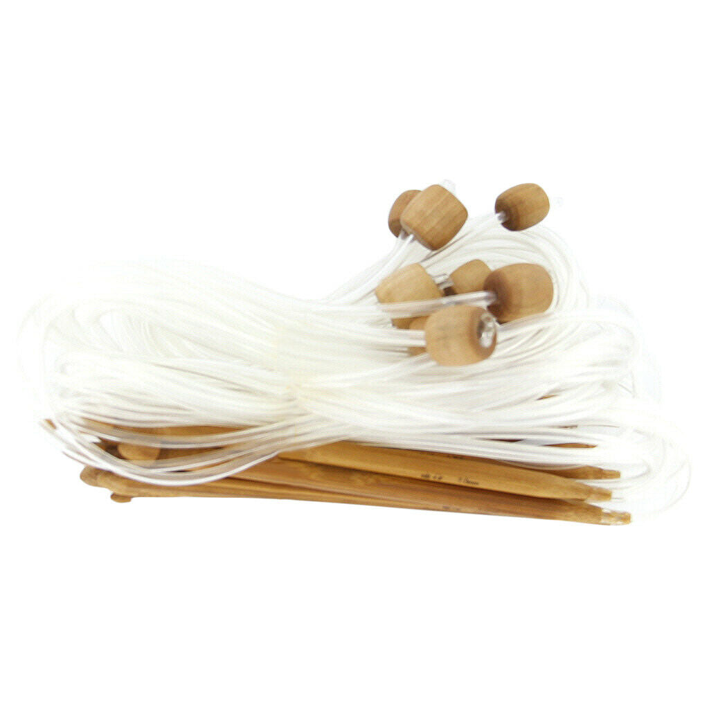 Multisizes Aluminum Bamboo Crochet Hooks Knit Needles Set