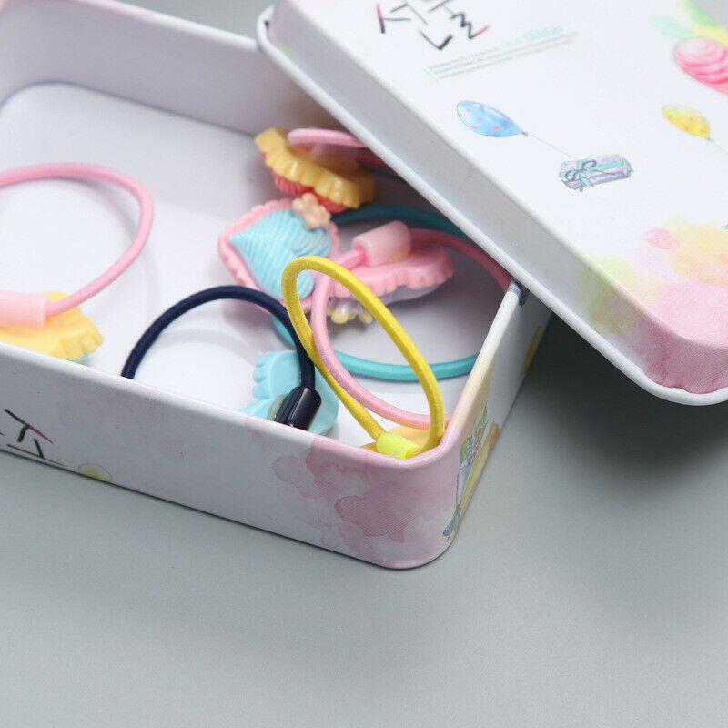 Random Colors Tin Can Boxes Metal rectangle Hairpin Jewelry Storage Conta.l8