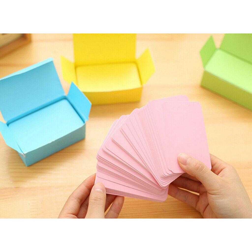 3 Box Paper Note Cards DIY Quick Invitation Graffiti Study Pink 90x54mm