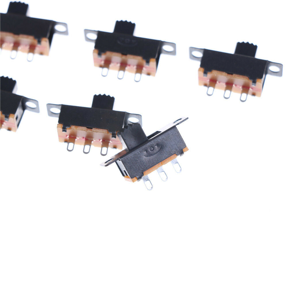Black 20pcs 5V 0.3A SS12F32 Mini SPDT Slide Switch for Small DIY Power AD @_DD