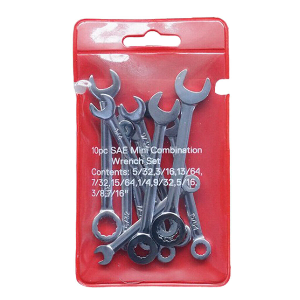 Set of 20, Combination Wrench Set Flexible Head Metric & Imperial 4-11MM