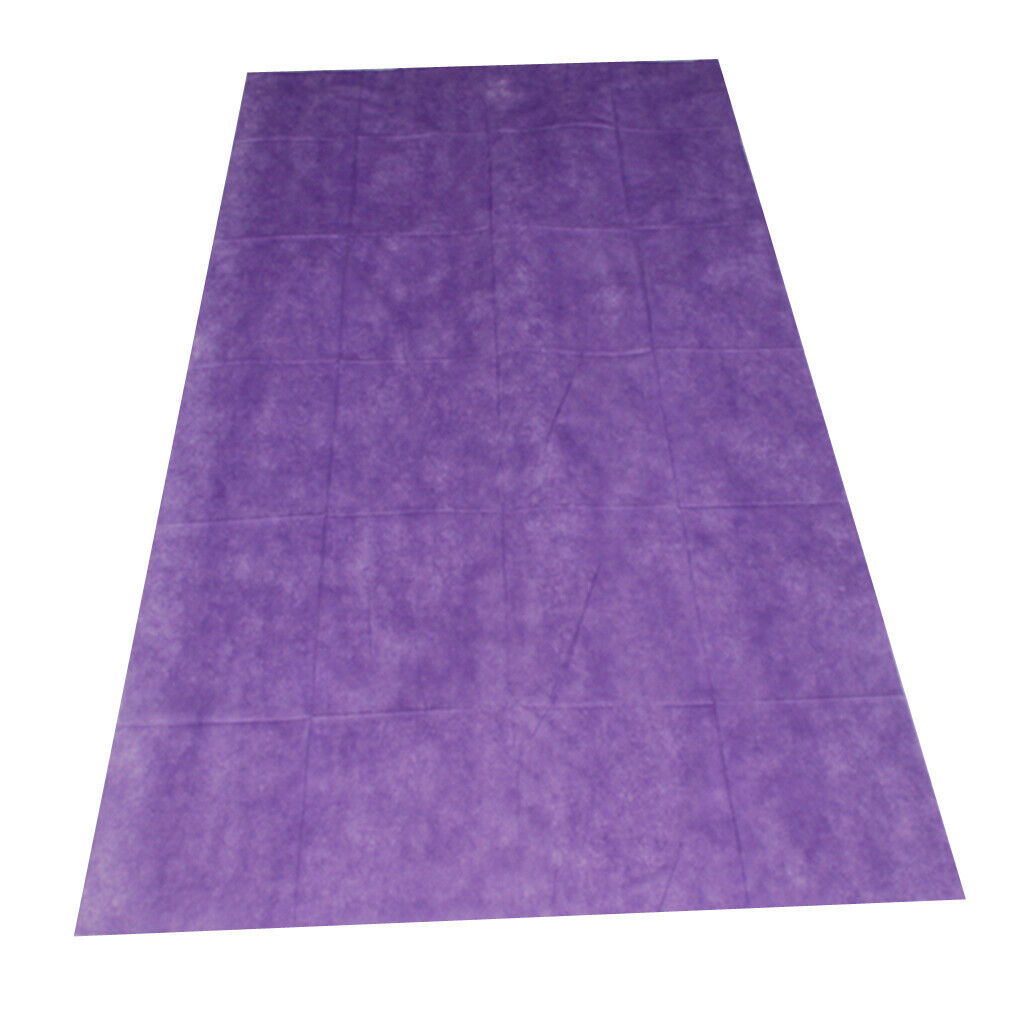 40Piece Non-woven Disposable Massage Table Sheet Bed Cover Waterproof Purple