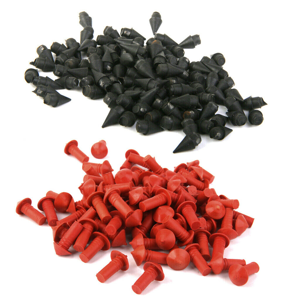 Lot/160pcs Black Plastic with Red Rubber Plugs Motorcycle  Kit