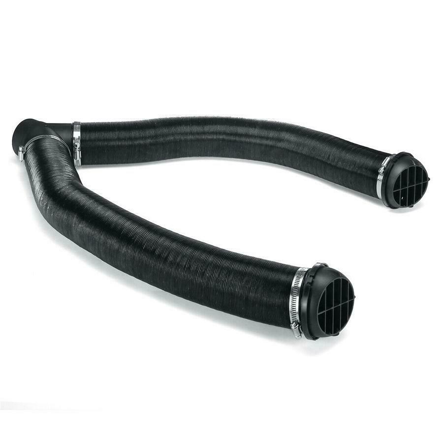 2.95in Car Heater Pipe Duct Warm Air Outlet Vent Y Connector Clip Aluminum Foil