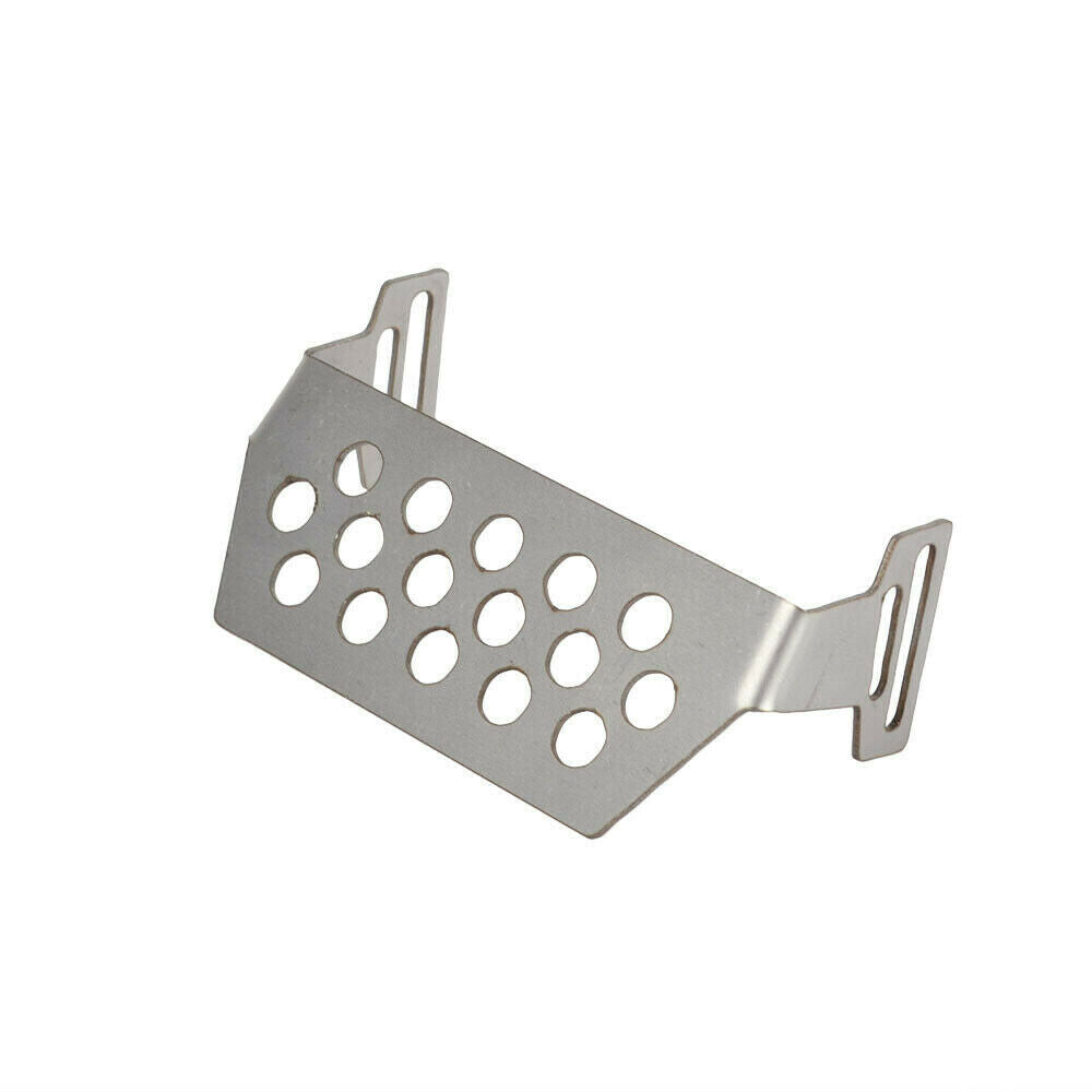 2Pcs Stainless Steel Front & Rear Skid Plate / Servo Guard for 1/10 Redcat GEN8