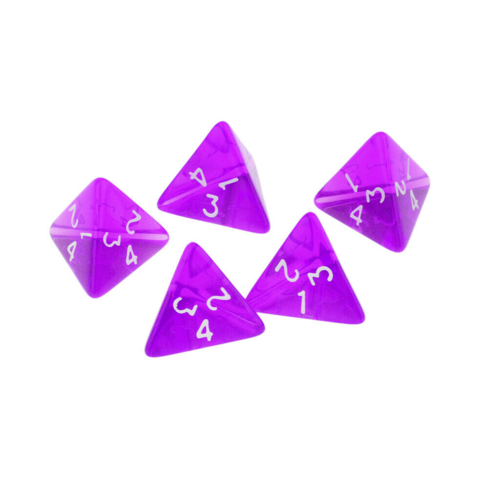 15Pcs D4 Multi-sided Polyhedral Dice Set for Table Games