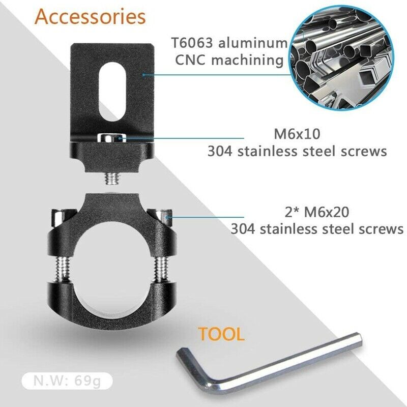 Universal Handlebar 22mm 7/8inch Motorcycle Headlight Bracket Spotlight MounL5E6