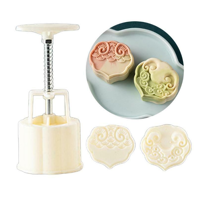 75g Hand-Pressure Moon Cake Mould Xiangyun Pattern Cake Moon Stamp Pastry Tool