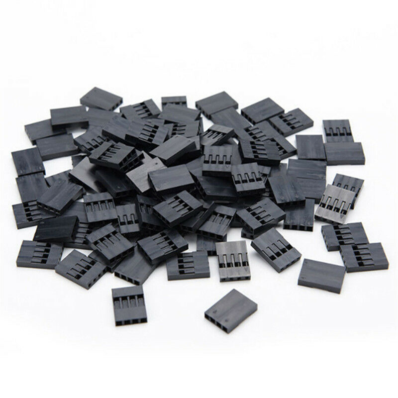 100PCS 4P 2.54mm Jumper Wire Cable Housing Female Pin Connector A Kt