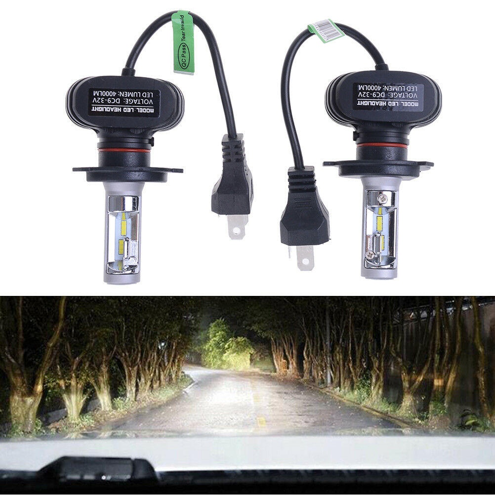 H4 9003 hb2 led headlight kit light lamp bulb high low beam 50w 8000lm YUZ2 LS