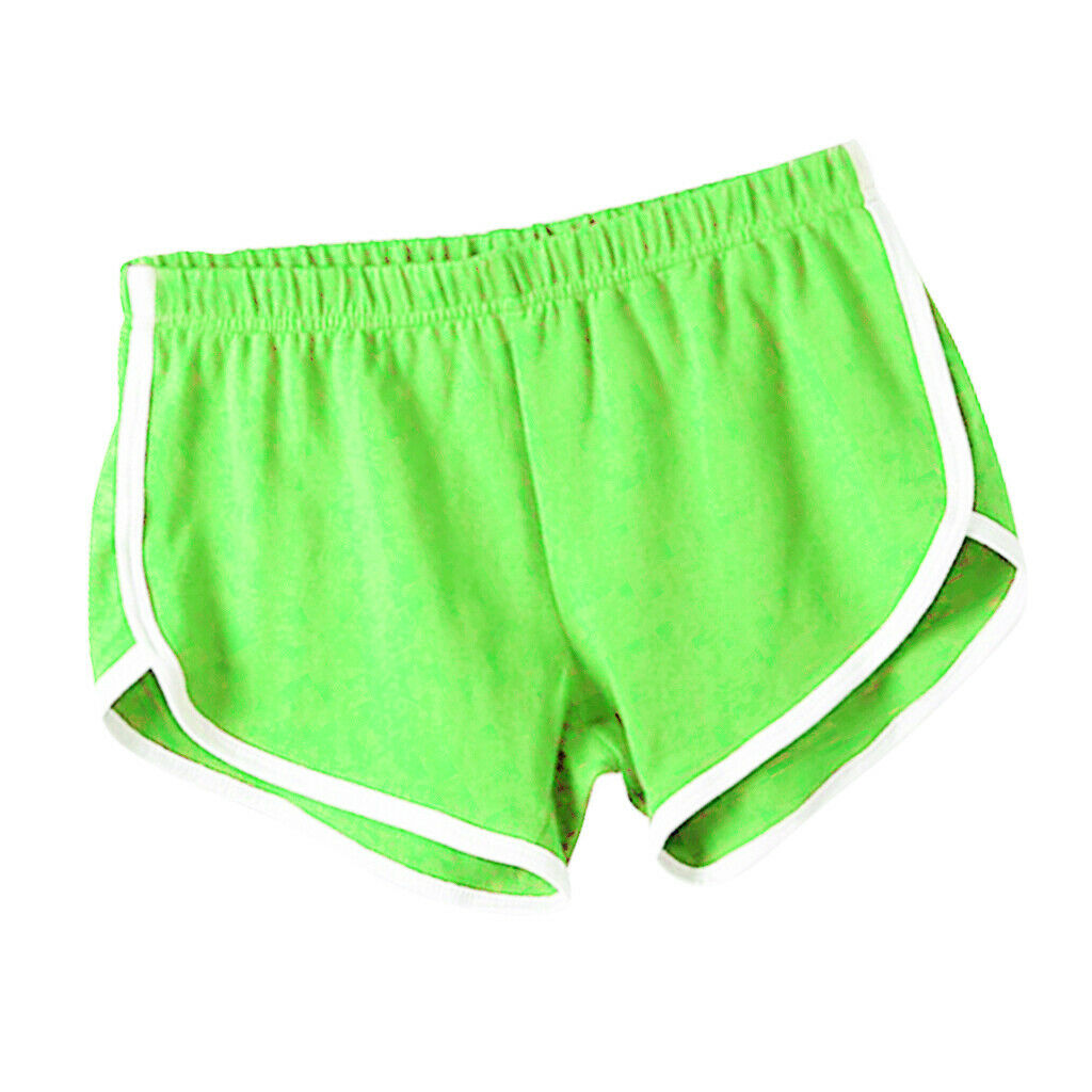 Womens Athletic Yoga Running Workout Shorts Sports Pants XL Green